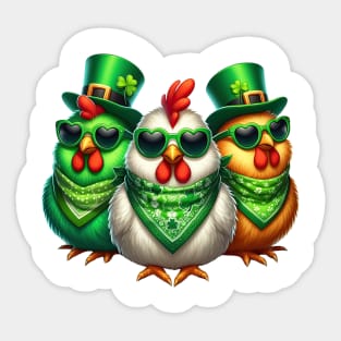 St Patricks Day Trio of Turkeys Sticker